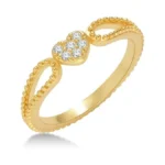 Amazon code: Fimewon 14k Gold Rings For Women Heart C