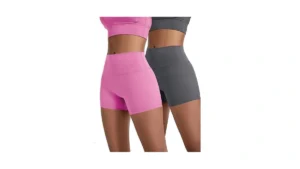 Voenxe Women Workout Shorts High Waisted Yoga Biker… Code