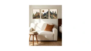 Kuvioke Morden Mountains Framed Wall Art Boho Pine… Coupon