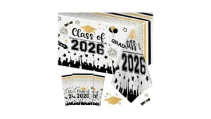 Graduation Decorations Class Of 2026 Tablecloth – 3… Code
