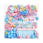 Amazon code: Gender Reveal Decorations Pastel Blue Pi