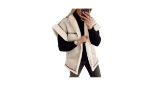 Cicy Bell Womens Suede Sherpa Vest Faux Fur… Code