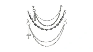 3 Pcs Punk Pants Chain For Men Double-layer Gothic… Coupon