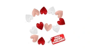 Mothers Day Felt Heart Garland Decorations With 16… Code