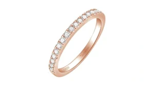 Silvernana 0 3ct Moissanite Wedding Band For Women… Code