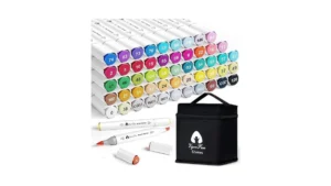 Vigorfun Alcohol Markers Brush Tip 52 Colors Dual… Code