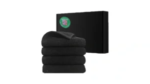 Lmminbz 4pcs Black Hand Towels For Bathroom… Code