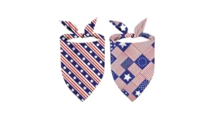 Patriotic Dog Bandanas Double Sided 2 Pack Holiday… Code