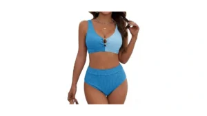 Dridreo Women S Ribbed Bikini Sets O Ring Two Piece… Code