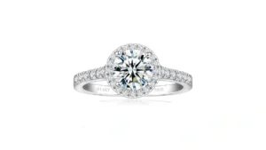 Silvernana 1 6ct Moissanite Halo Engagement Ring… Code