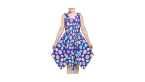 Girls Dress Purple Easter Egg Princess Hanky Hem… Coupon
