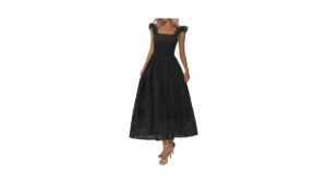 Lazysmile Womens Summer Maxi Dress Square Neck… Code