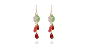 Gracayfr Pomegranate Dangle Earrings Fruit Jewelry… Code