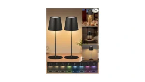 Jchpzr 2 Pack Cordless Rgb Table Lamp Wireless… Code