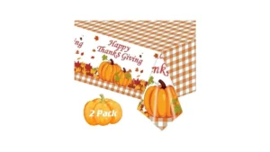 2 Pack Happy Thanksgiving Tablecloth Fall Pumpkin… Code
