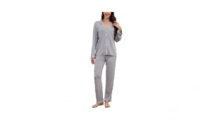 Yoolfine Button Up Pajamas For Women Long Sleeve… Code