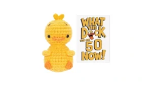 Cozymate Positive Crochet Duck With Funny Card… Code