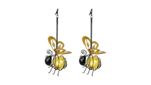 Solar Hanging Bee Light Outdoor Metal Garden Decor… Code