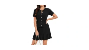 Jenisso Women 2 Piece Skirts Set Summer Knit… Code