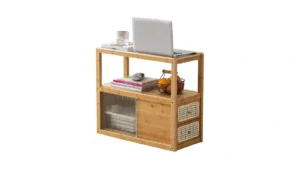 Latifolia Bamboo Side Table With Rattan Drawer And… Code