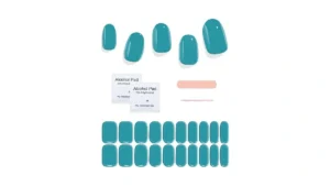 Szsyd Semi Cured Gel Nail Strips Turquoise 20 Gel… Code