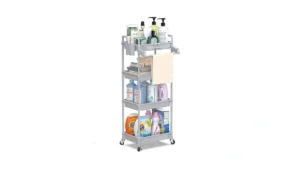 Spacekeeper Rolling Storage Cart 4-tier Bathroom… Code