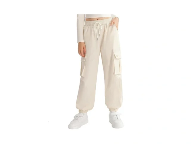 Ninobebe Girls Cargo Jogger Pants For Girls Baggy… Code