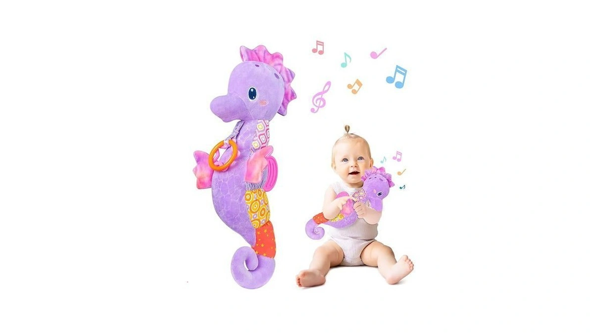 Fuzqq Baby Girl Toys 0-6 Months Musical Stuffed… Code