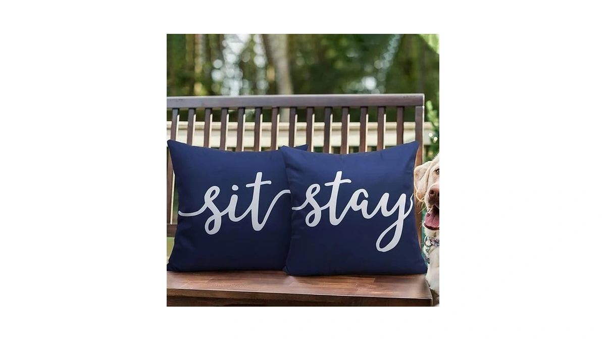 Pyonic Set Of 2 Outdoor Waterproof Throw Pillow… Code