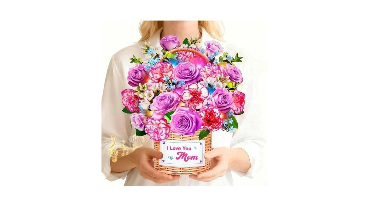 Mzd8391 Mothers Day Card With Music Lights 3d Pop... - Coupon