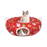Cat Tunnel Christmas Tree Skirt Cute Cat Tunnel Bed... - Coupon