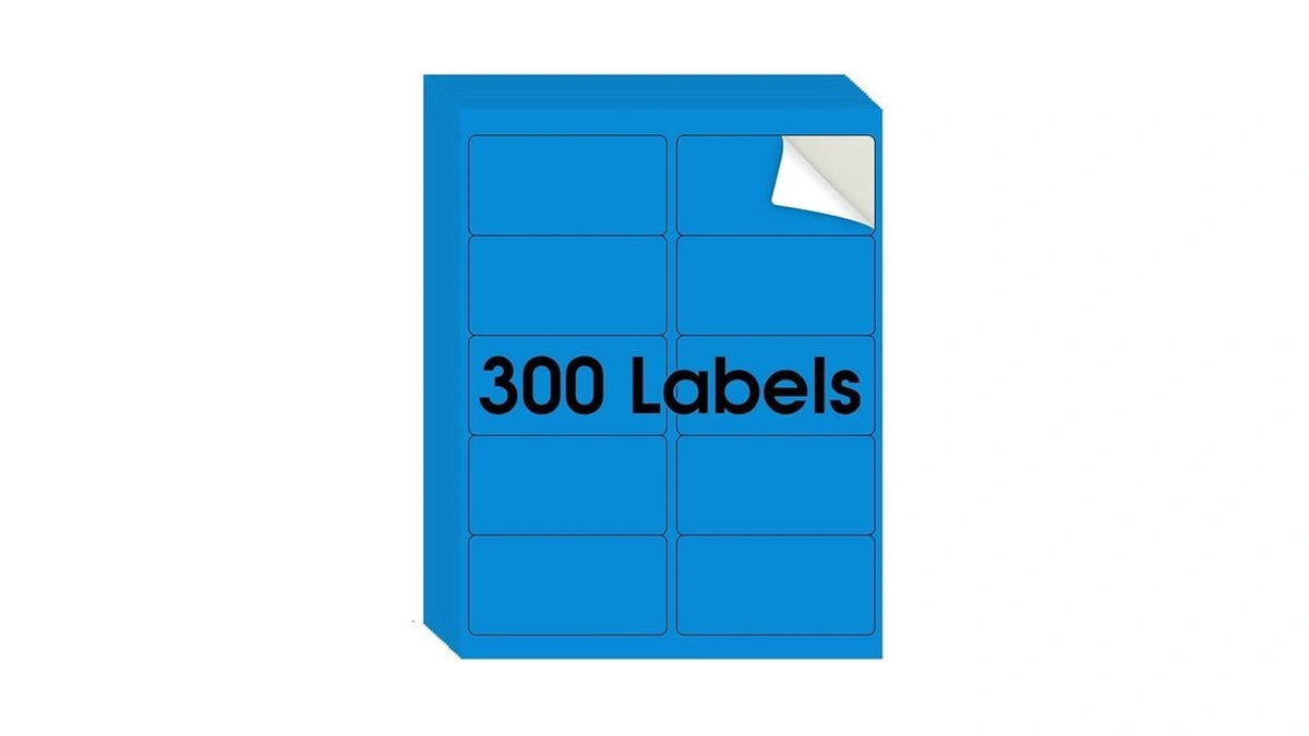 Maxgear 8-1 2 X 11 Neon Blue Labels - Fluorescent... - Coupon