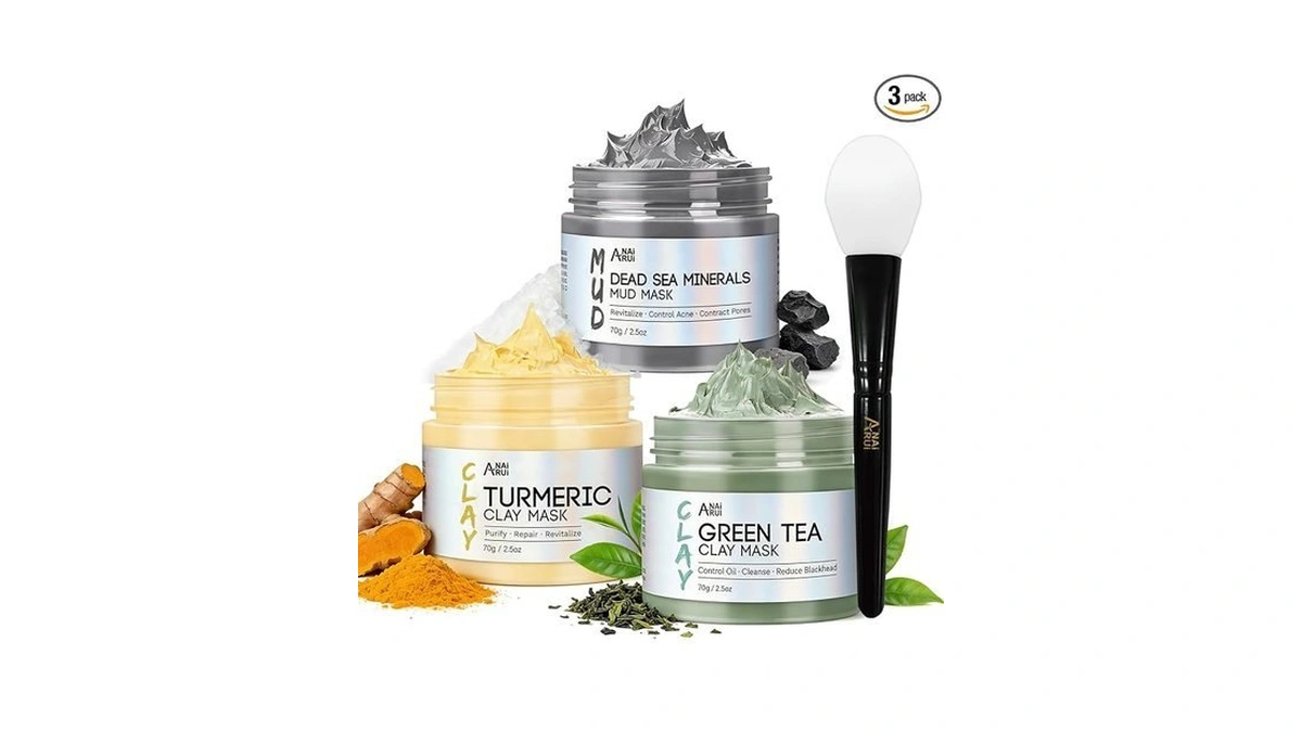 Anai Rui 3 Pcs Face Mask Set - Turmeric Clay Mask -... - Coupon