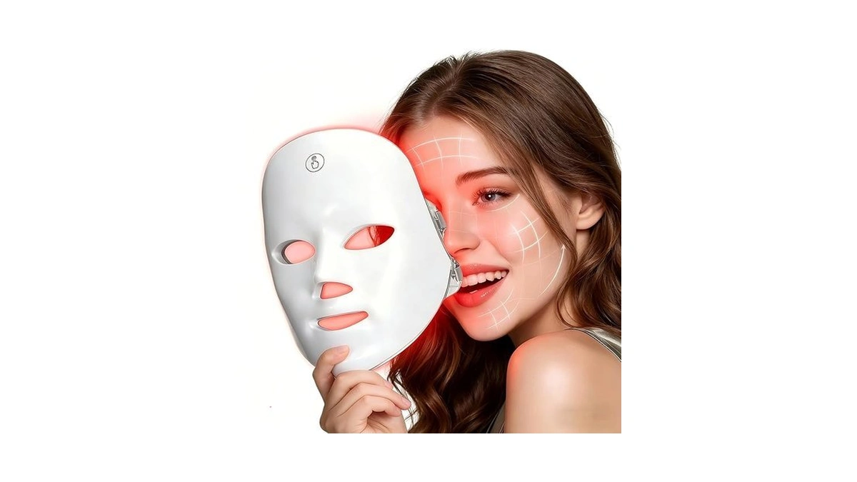 Xanbyye Red Light Therapy For Face Red Light Mask... - Coupon