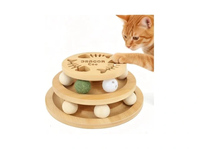 Dragoncee Cat Ball Track Toy With Puzzle Top… – Coupon