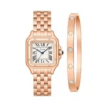 Diicrin Gold Watch And Bracelet Set For Women... - Coupon