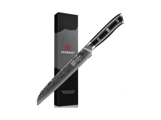 Keemake Serrated Bread Knife 8 Inch Japanese… – Coupon
