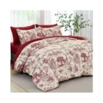 Xruibed Red Comforter Set King 7 Piece Bed In A Bag... - Coupon