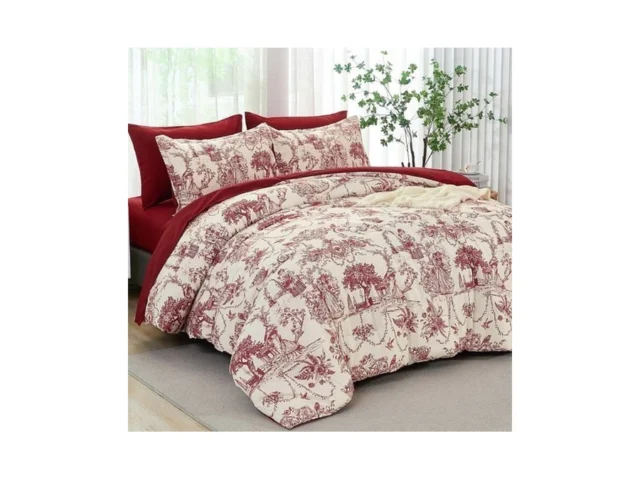 Xruibed Red Comforter Set King 7 Piece Bed In A Bag… – Coupon