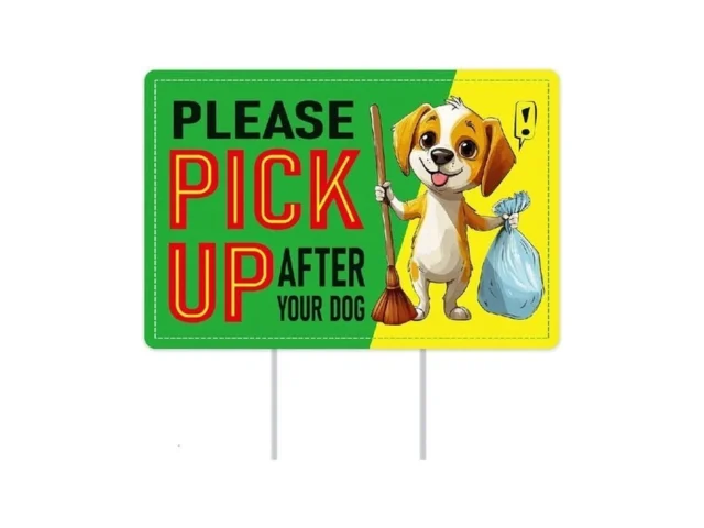 Petcee Pick Up After Your Dog Signs With Stakes 12… – Coupon