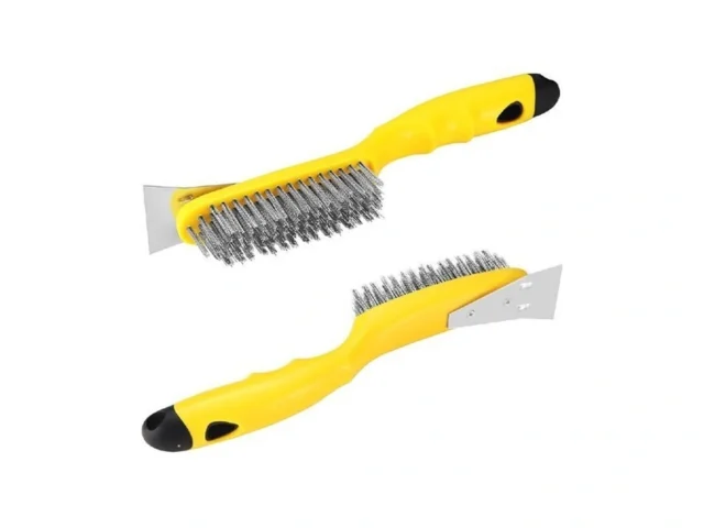 Stainless Steel Wire Brush 2 Pcs With Metal Scraper… – Coupon