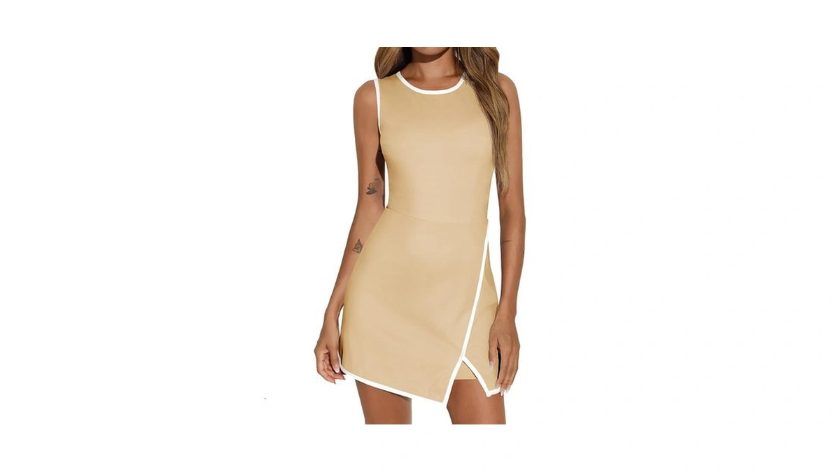 Fisoew Women S Workout Tennis Dress With Built-in... - Coupon