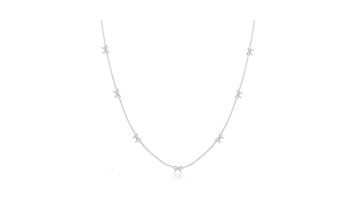 Bolagtier Dainty 7-bow Necklace 14k Gold Plated... - Coupon