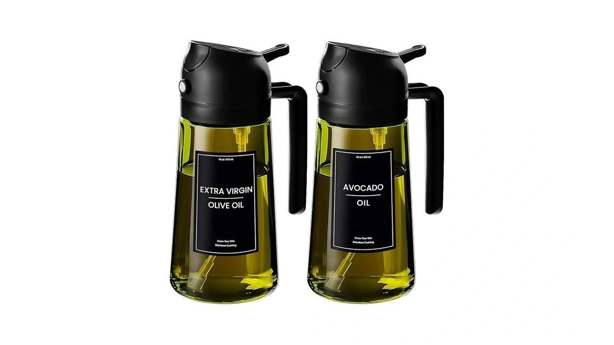 Xbllcyiv 16oz 470ml Glass Olive Oil Sprayer For... - Coupon
