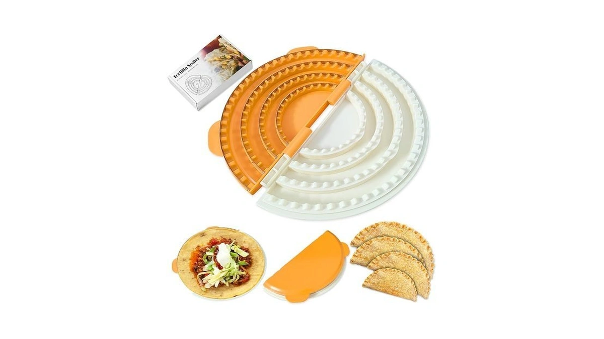 4-in-1 Tortilla Sealer Crimper Press Adjustable 4... - Coupon