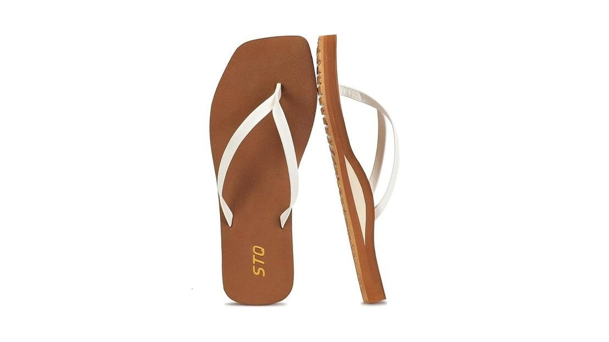 Stq Flip Flops Womens Square Toe Sandals Arch... - Coupon