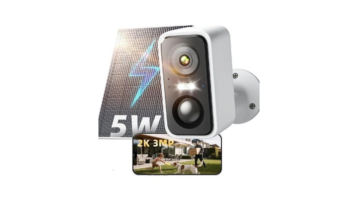 2k 3mp Security Camera Wireless Outdoor Solar... - Coupon