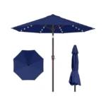 Kingdura 10ft Outdoor Patio Umbrella With Solar... - Coupon