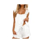 Emilaura Pajama For Women Set 2 Piece Ruffle Pjs... - Coupon