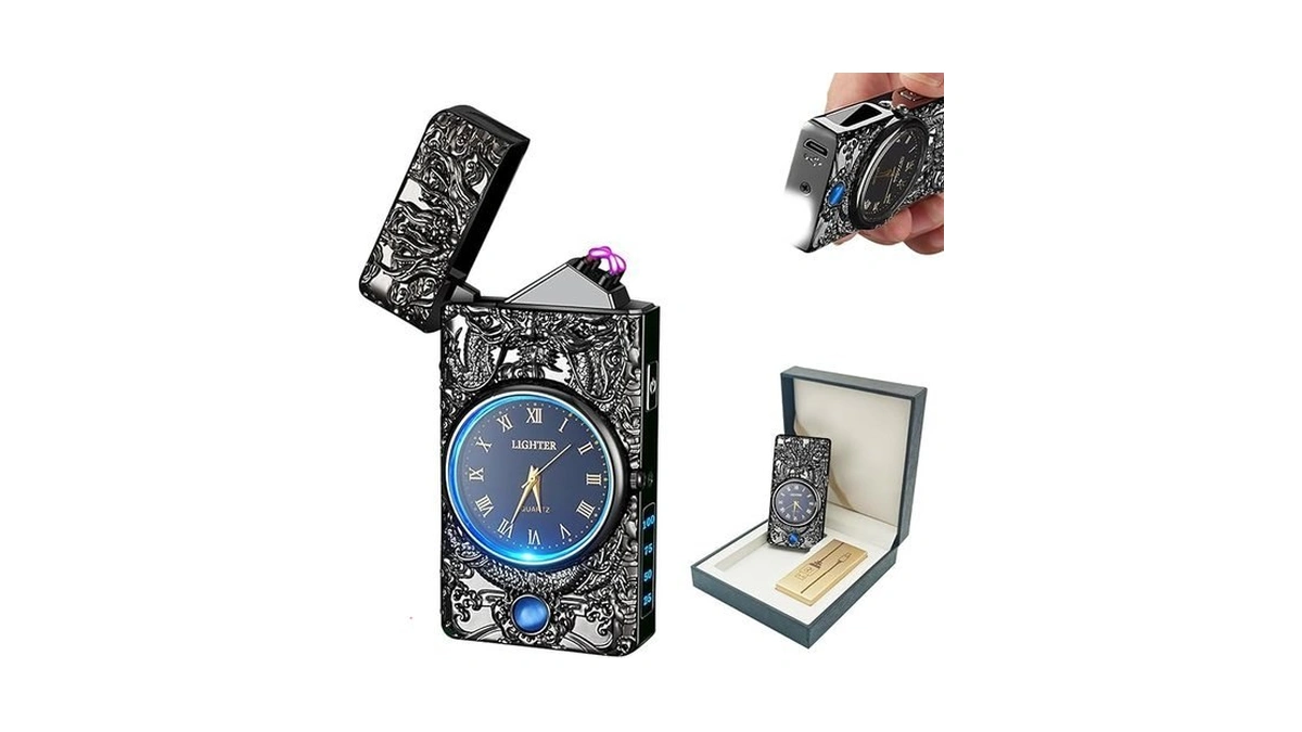 Babobiu Electric Lighter Arc Windproof Cool Dragon... - Coupon